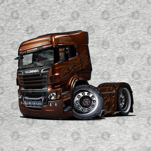 Scania V8 Black Amber 1/100 by RCJM_Cartoons